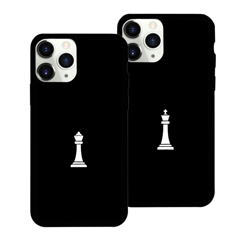 Párové kryty na telefon Chess king & queen