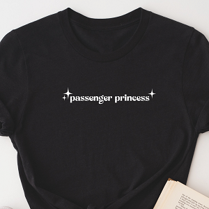 Dámské triko Passenger princess ČERNÉ